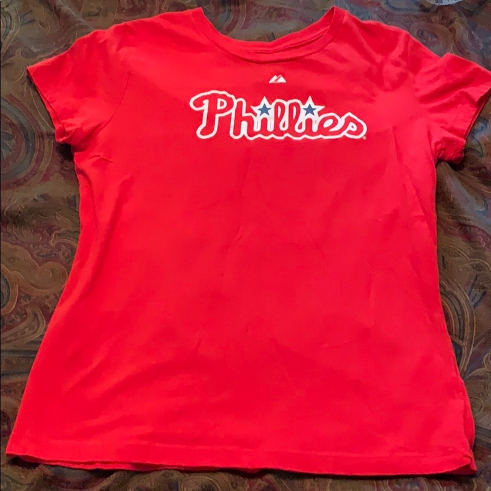 🔥3/$10 L Philadelphia Phillies Ibanez T-shirt